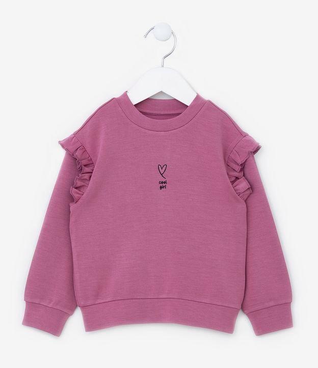 Blusão Infantil com Babados e Bordado - Tam 1 a 5 anos - 1