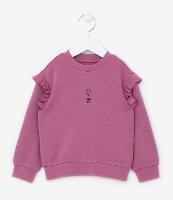 Blusão Infantil com Babados e Bordado - Tam 1 a 5 anos - 1