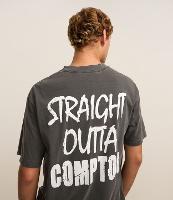 Camiseta Relaxed em Algodão com Estampa Lettering N.W.A - 2