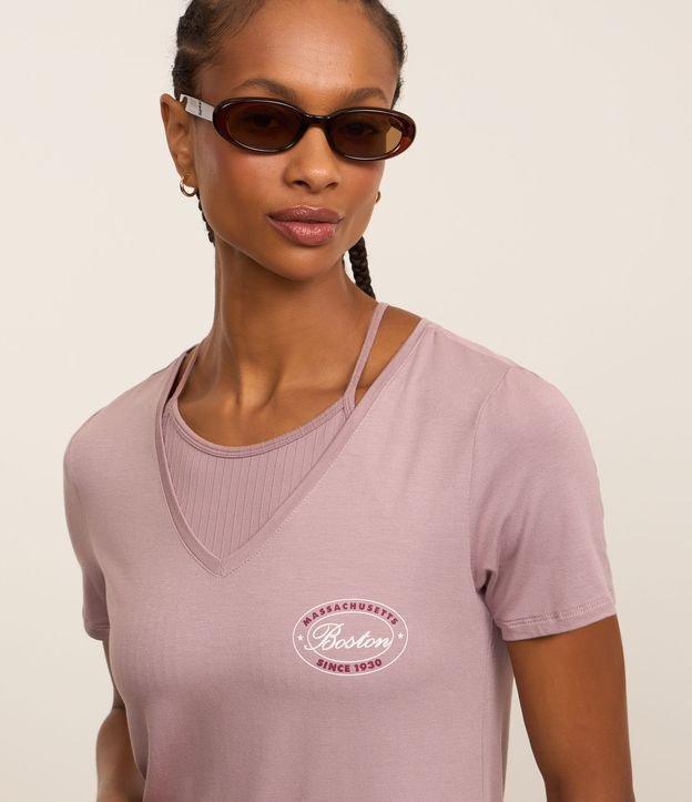 Camiseta em Viscose com Estampa Localizada - 2