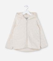 Jaqueta Infantil em Fleece com Textura de Corações - Tam 5 a 14 Anos - 1