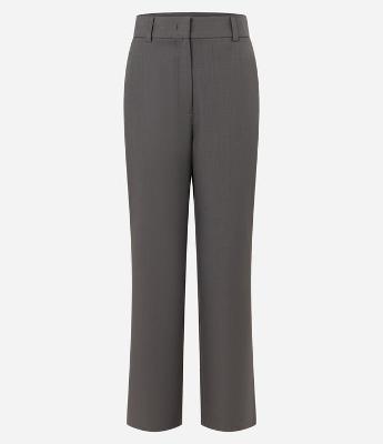 Calça Reta Alfaiatada com Ganchinho no Cós