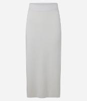 Saia Midi em Tricot com Fenda nas Costas - 1