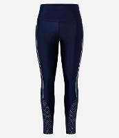 Calça Legging Esportiva em Microfibra com Detalhe em Tela - 1