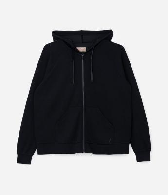 Jaqueta Esportiva com Capuz e Manga Raglan Curve e Plus Size