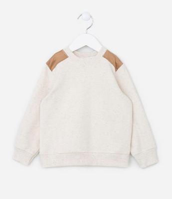 Blusão Infantil em Moletom com Forro Quentinho - Tam 1 a 5 Anos