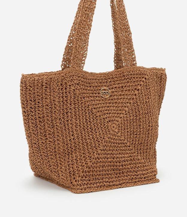 Bolsa de Praia em Papel com Efeito Palha e Detalhe De Metal - 1