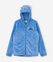 Jaqueta Infantil em Fleece com Bordado Stitch e Capuz com Orelinhas - Tam 5 A 14 Anos - 1