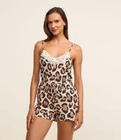 Pijama Short Doll em Ribana com Estampa Animal Print - 2