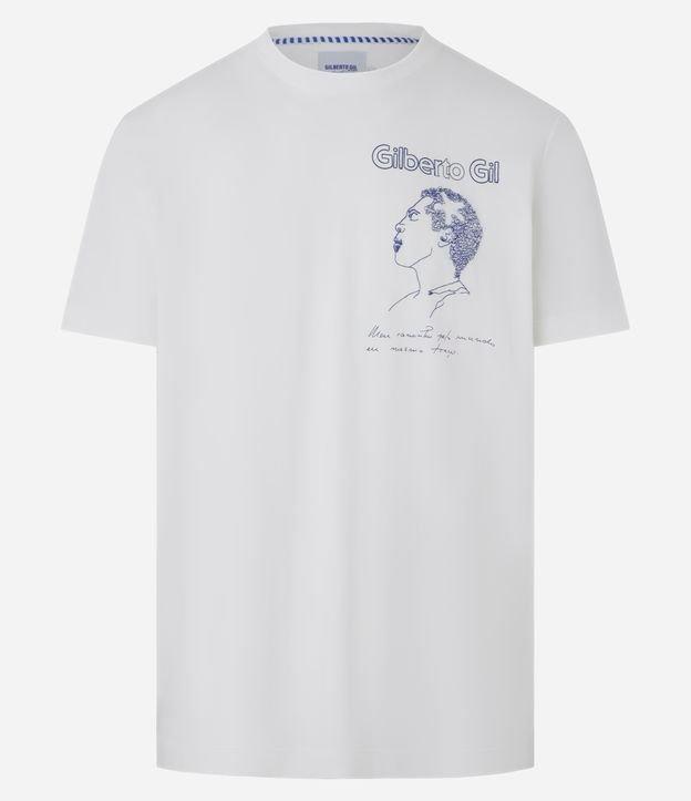 Camiseta em Algodão com Gilberto Gil Meu Caminho - 1