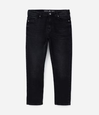 Calça Slim Cropped em Jeans