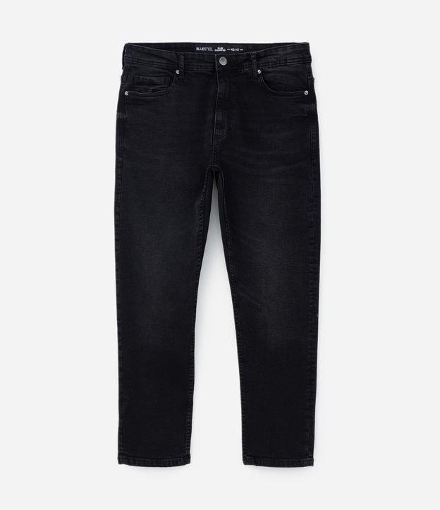 Calça Slim Cropped em Jeans - 1
