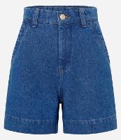 Short Comfy em Jeans com Cintura Alta - 1