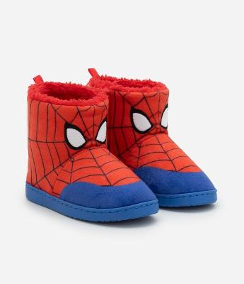 Pantufa Bota Infantil com Bordado Homem Aranha - Tam 23 ao 32