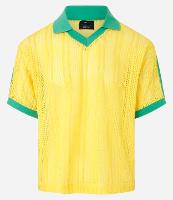 Camiseta Boxy em Laise com Textura e Transparência - 1