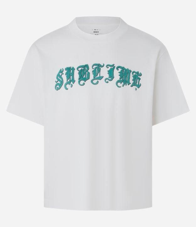 Camiseta Boxy em Algodão com Estampa Sublime - 1