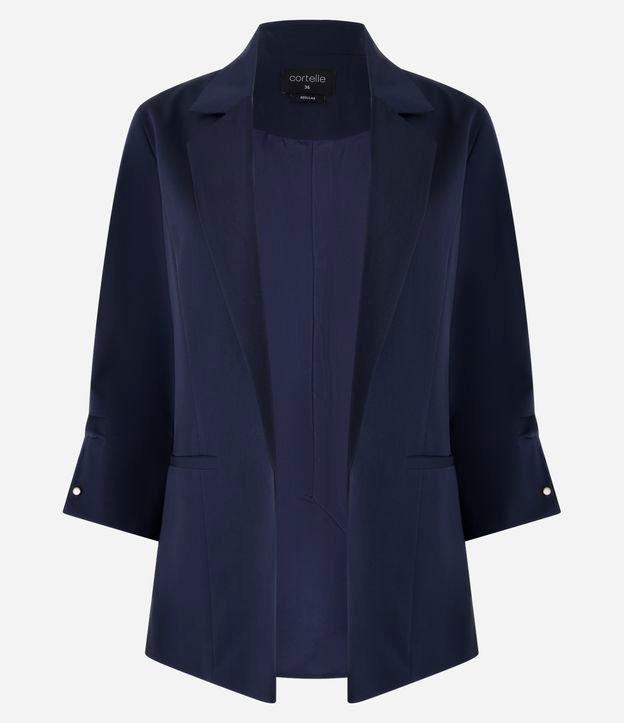 Blazer Regular em Alfaiataria com Pregas - 1