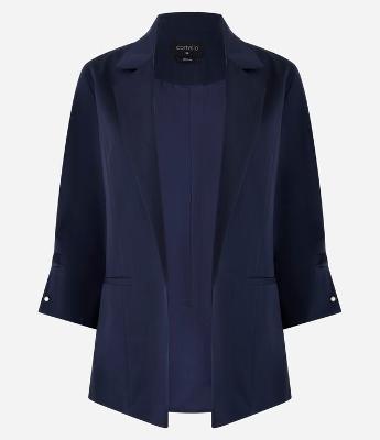 Blazer Regular em Alfaiataria com Pregas