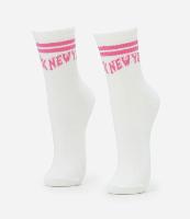 Meia Cano Alto em Algodão com Estampa New York - 1