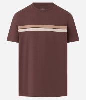 Camiseta Regular em Algodão com Listras - 1