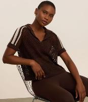 Camiseta Esportiva com Textura de Furinhos em Tricô e Gola Polo - 2