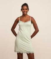 Camisola de Alcinha em Viscose com Estampa de Gravataria e Detalhe de Renda - 2