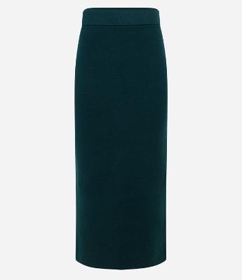 Saia Midi em Tricot com Textura