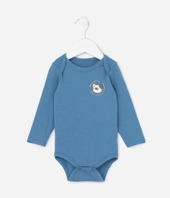 Body Infantil com Estampa Cachorrinho - Tam 0 a 18 meses