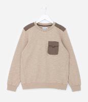 Blusão com Bolsinho e Recortes no Ombro - Tam 5 a 14 anos - 1