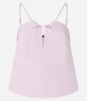 Blusa Alça Fina Decote com Pala e Abertura - 1