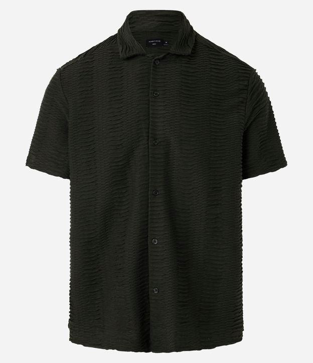 Camisa Boxy com Textura Enrugada - 1