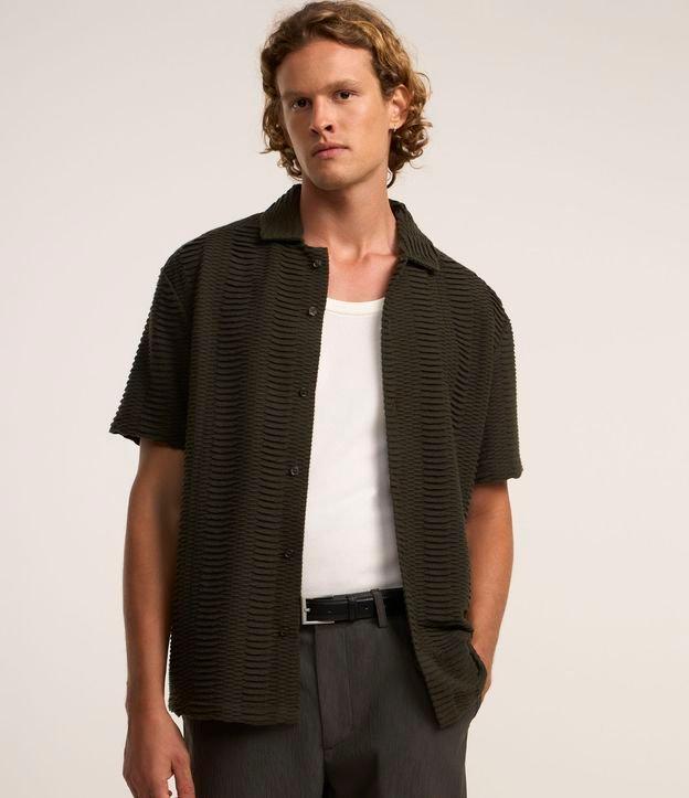 Camisa Boxy com Textura Enrugada - 2