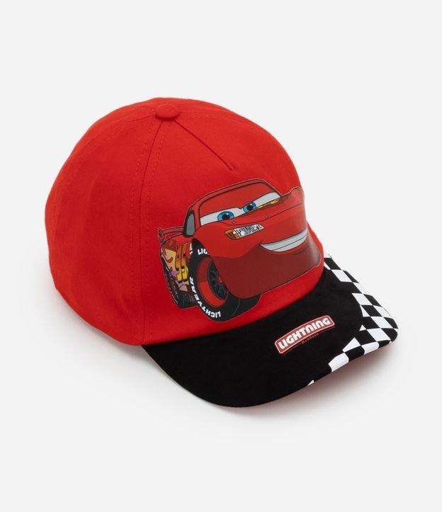 Boné Aba Reta Infantil com Estampa Relâmpago Mcqueen - Tam Único - 1