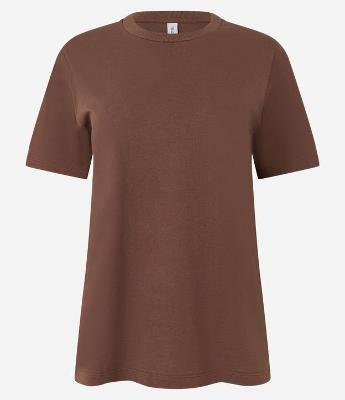 Camiseta Regular em Algodão com Manga Curta