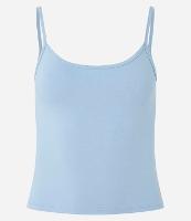 Blusa Cropped em Algodão com Alça Fina - 1