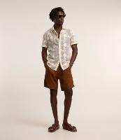 Camisa Regular em Tricô com Textura e Estampa Bordada Floral - 3