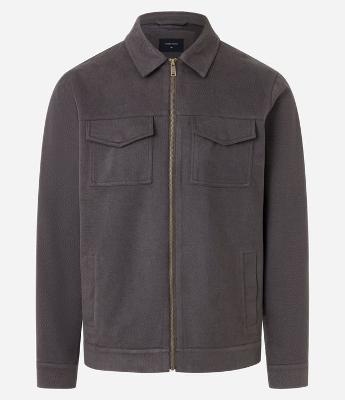 Jaqueta Trucker com Gola Colarinho