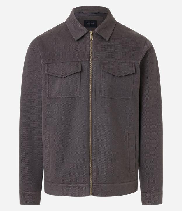 Jaqueta Trucker com Gola Colarinho - 1