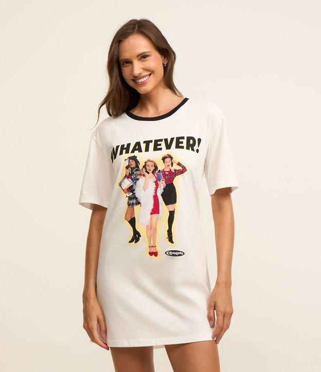 Camisola T-Shirt em Algodão Com Estampa Whatevers - 2