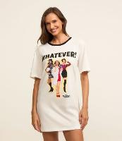 Camisola T-Shirt em Algodão Com Estampa Whatevers - 2