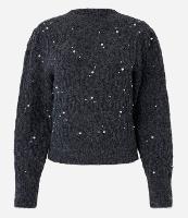 Blusão em Tricô Texturizado com Pérolas - 1