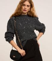 Blusão em Tricô Texturizado com Pérolas - 2