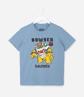Camiseta Comfort Infantil com Estampa Bowser de Super Mario - Tam 4 a 12 Anos - 1
