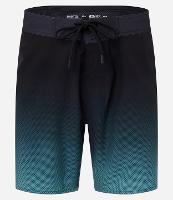 Bermuda em Microfibra com Cós Fixo e Estampa Degrade - 1