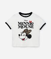 Camiseta Estampada Minnie com Contraste Curve & Plus Size - 1