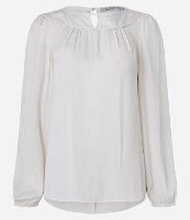 Blusa Acetinada com Detalhe de Gota Frontal - 1