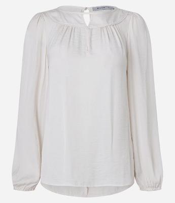 Blusa Acetinada com Detalhe de Gota Frontal