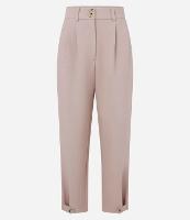 Calça Cenoura de Alfaiataria com Detalhe na Barra e Botões no Cós - 1