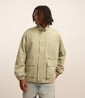 Jaqueta com Gola Alta e Bolsos Largos - 1