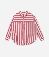 Camisa em Tricoline Listrada Curve & Plus Size - 1